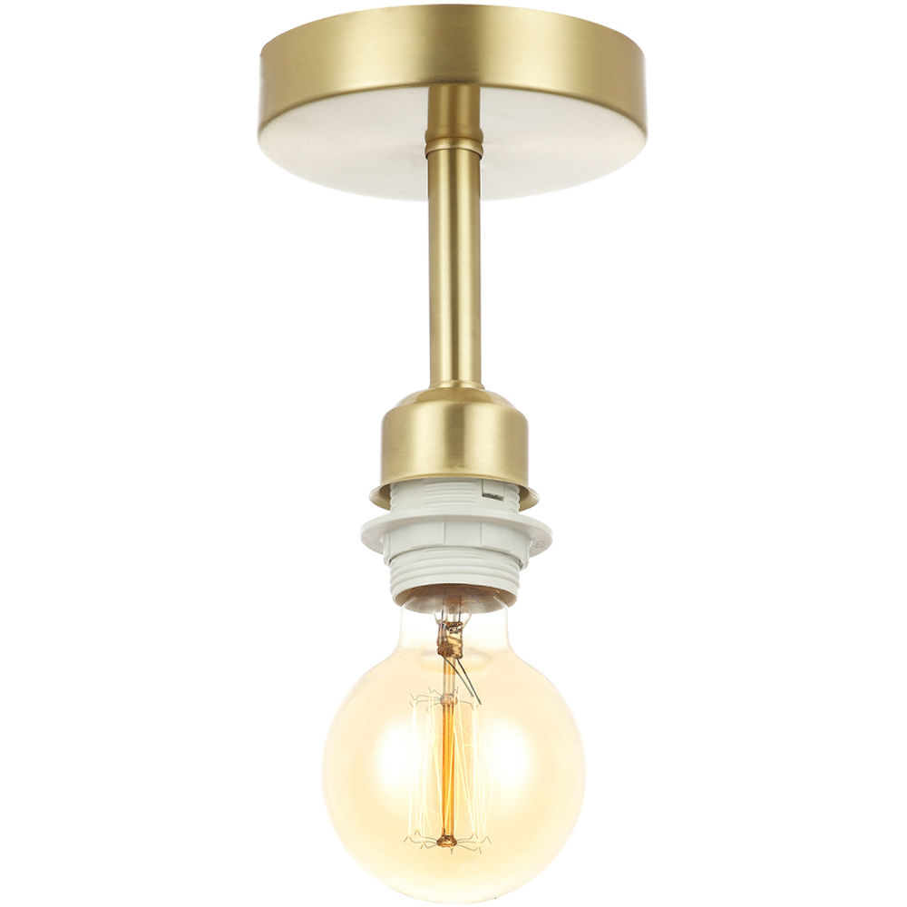 Happy Homewares Satin Brass Gold Plated Ceiling Light Image 3