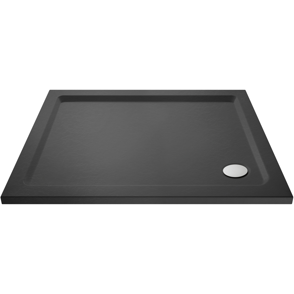 nuie Slate Grey Rectangular Shower Tray 1100 x 900mm Image 1