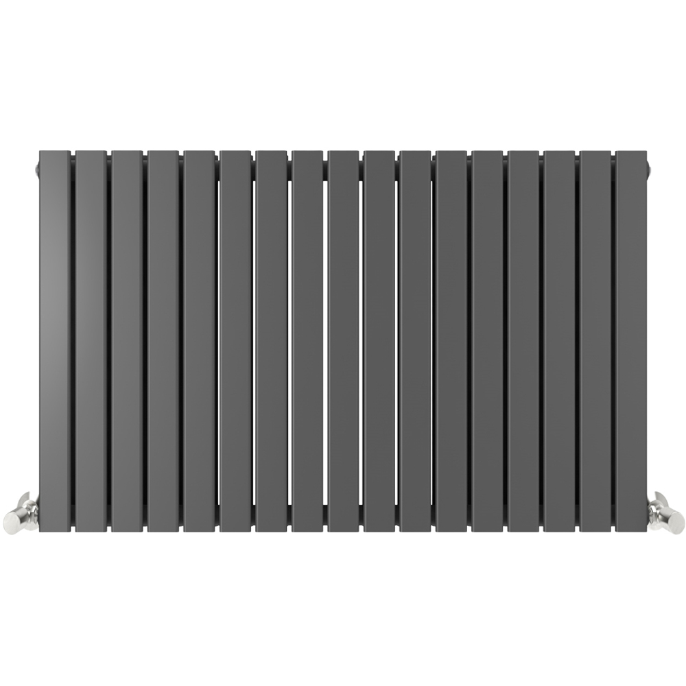 Anthracite 7842 BTU Double Flat Panel Vertical Column Radiator 600 x 1156mm Image 3