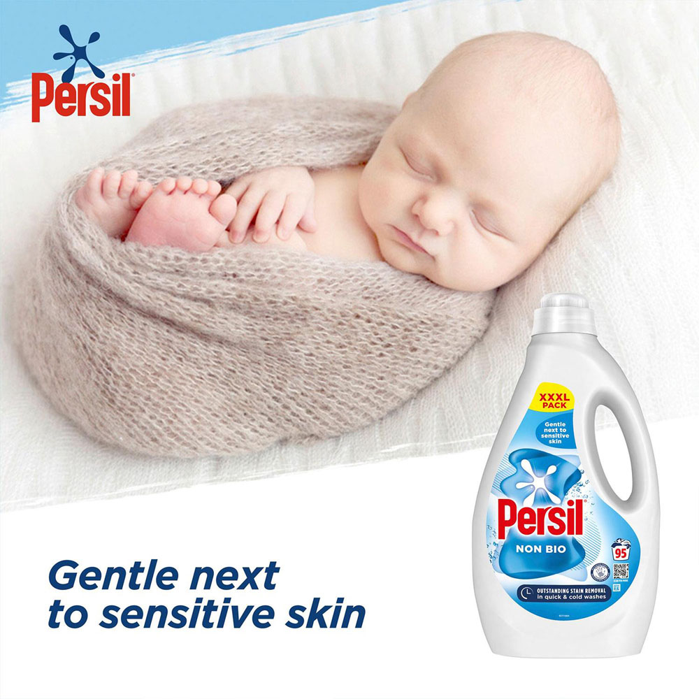 Persil Non Bio Liquid Detergent Duo with Comfort Blue Skies Fabric Conditioner Image 5