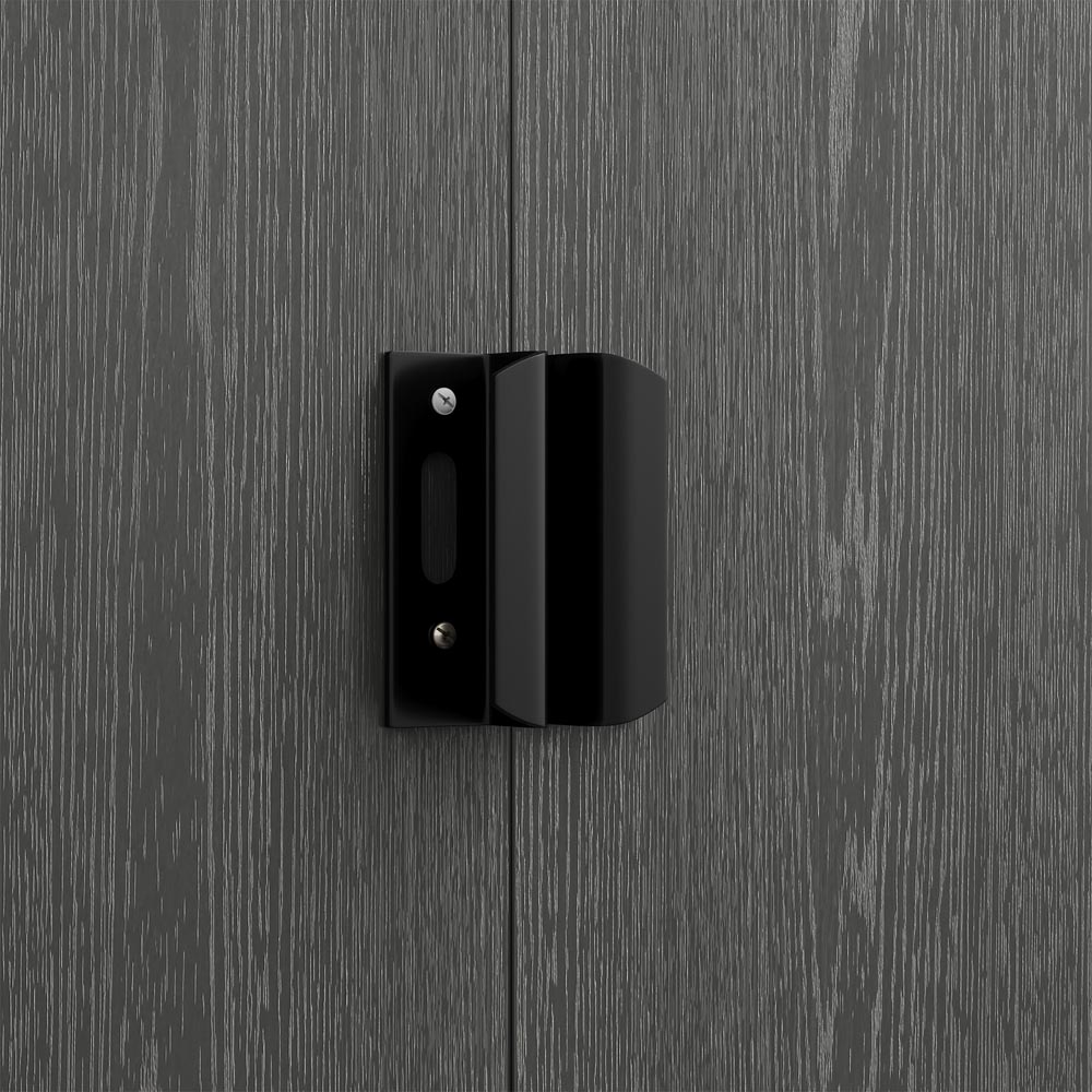 Living and Home 12 x 8.5ft Grey Metal Double Door Garden Storage Shed Image 6