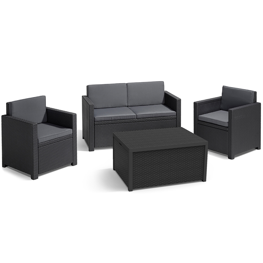 Keter Armona 4 Seayer Grey Sofa Lounge Set Image 2