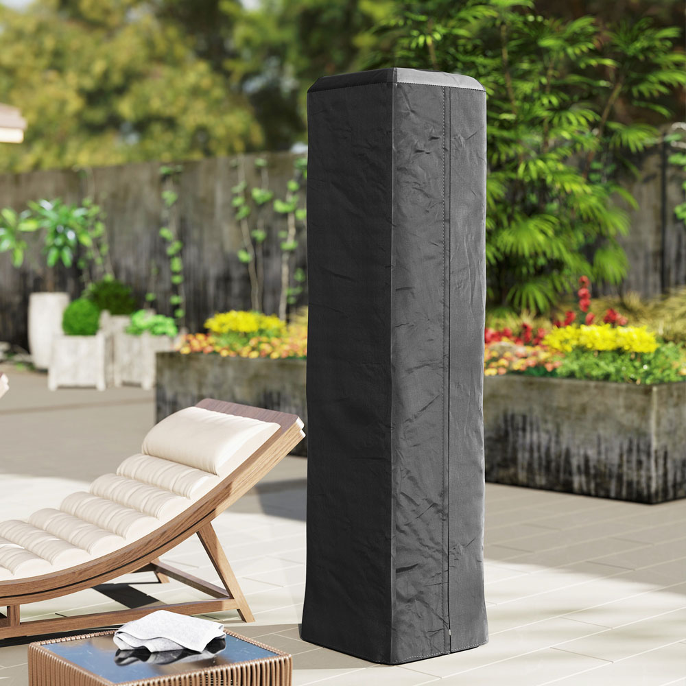 Outsunny Black Heavy Duty Gas Pyramid Patio Heater Cover 222 x 53cm Image 3