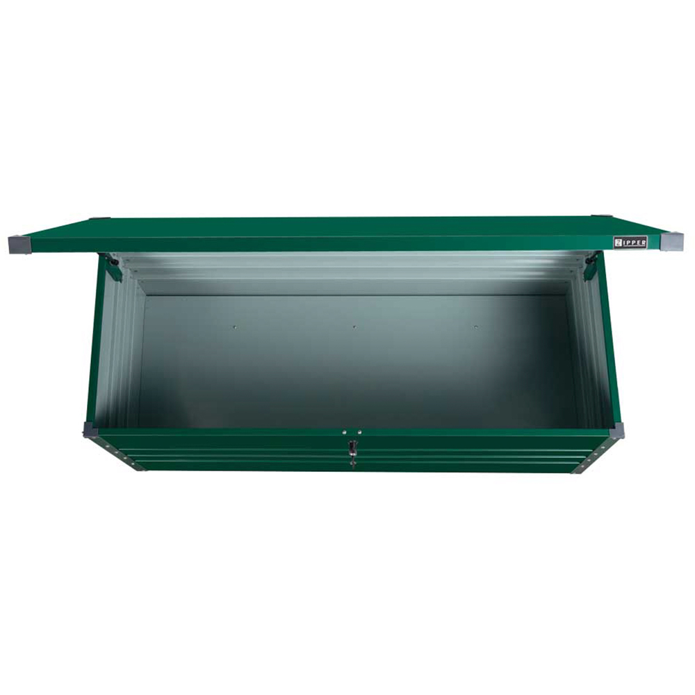 Zipper ZI-GAB165GR 165cm Green Steel Garden Storage Box Image 3