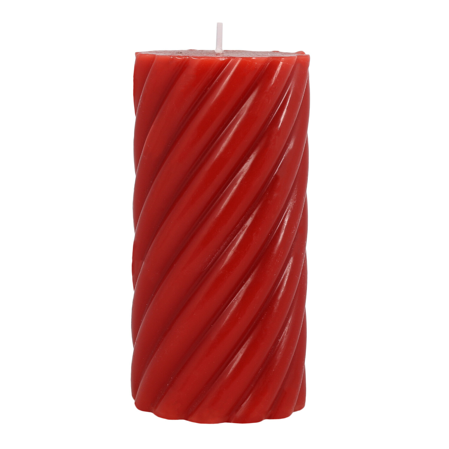 Single Ribbed Pillar Candle in Assorted styles Image 2