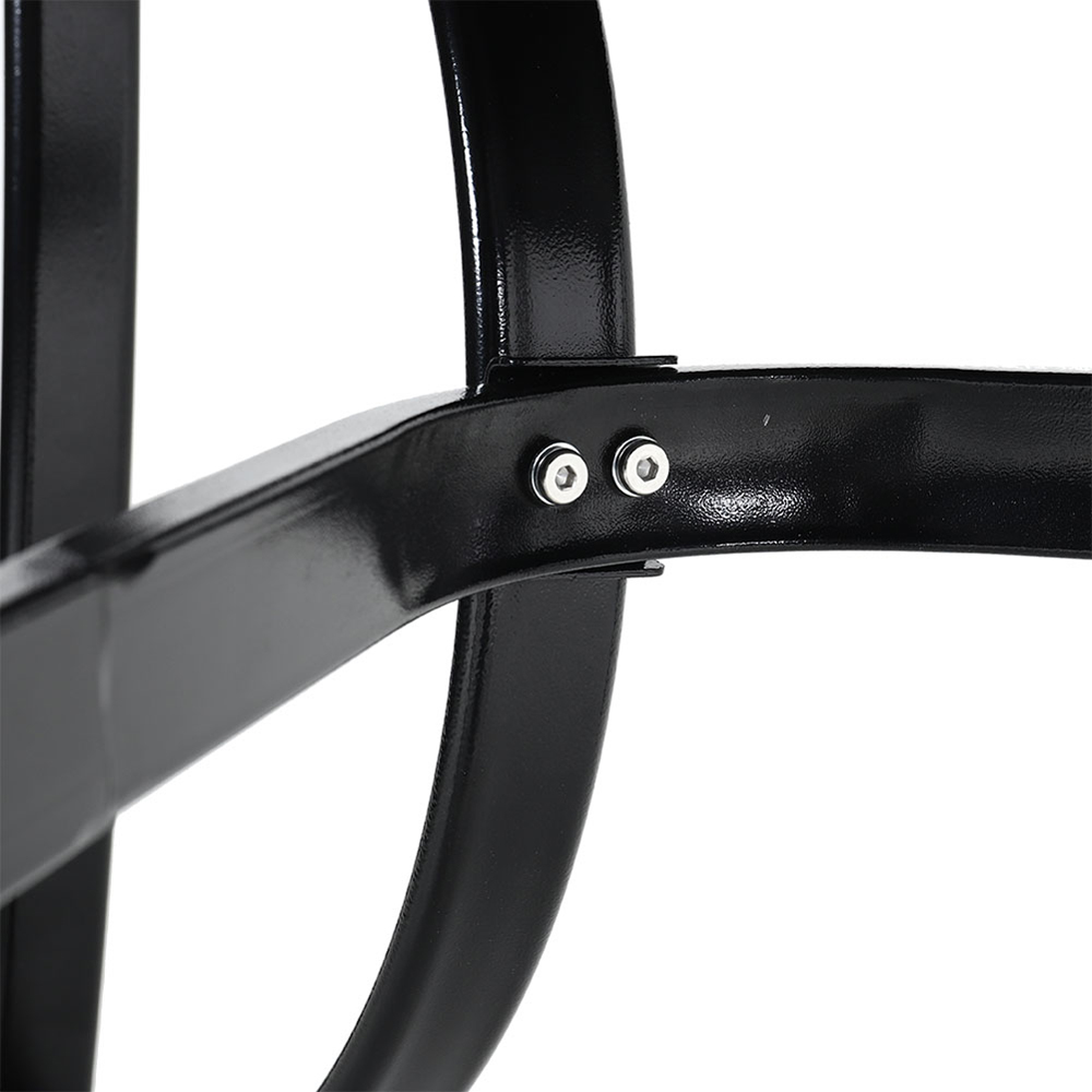 Living and Home Glass 4 Seater Square Garden Dining Table Image 6