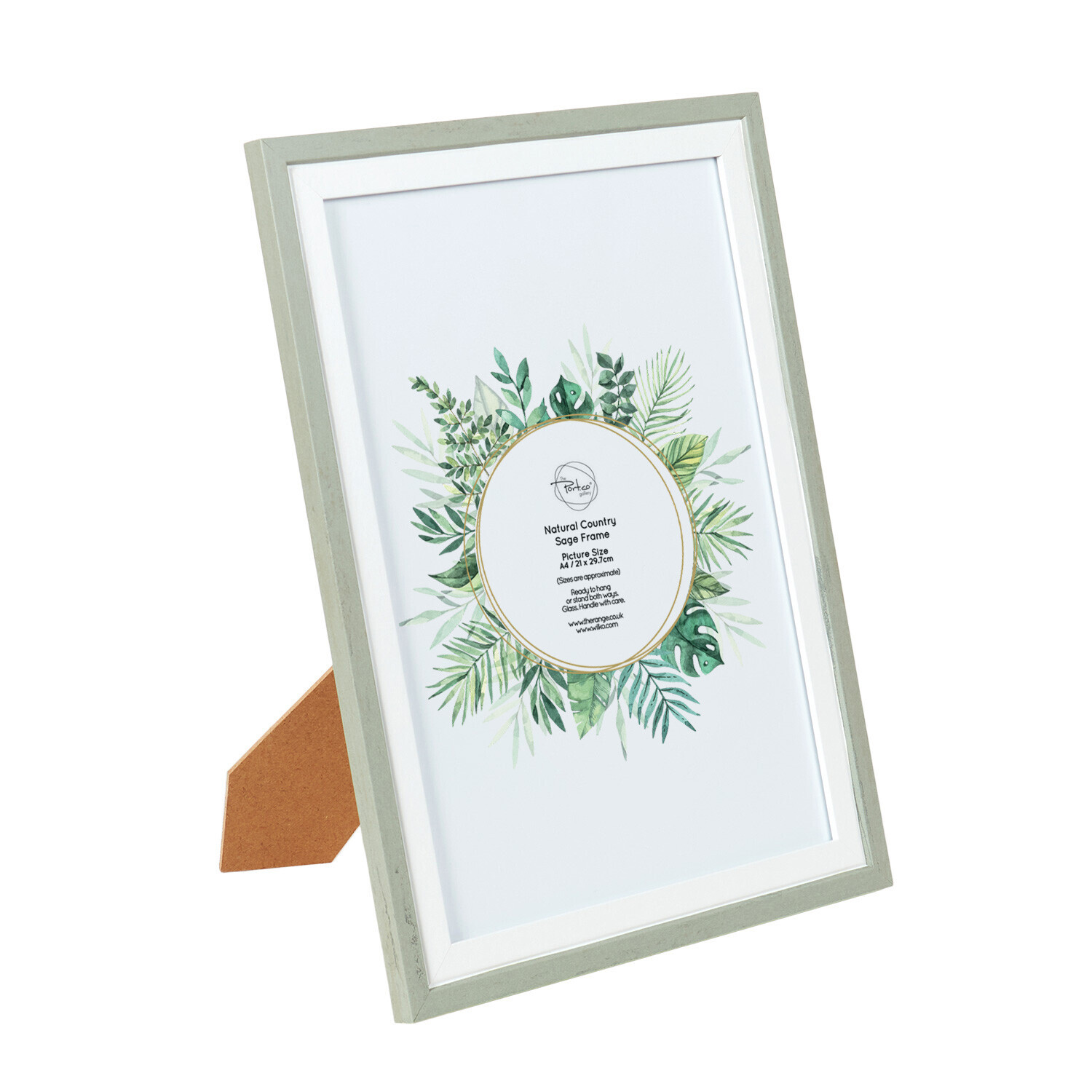 Natural Country Sage Frame - Grey / A4 Image 3