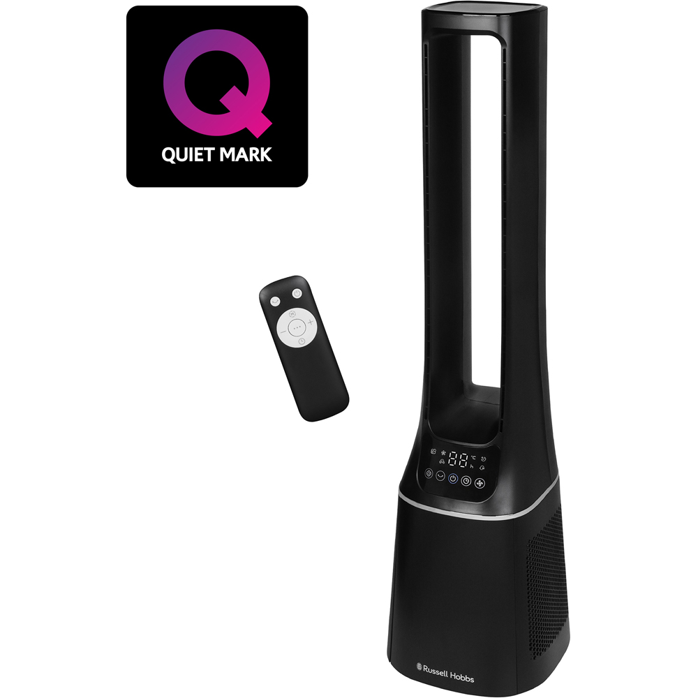 Russell Hobbs Black Bladeless Fan with Remote Image 2