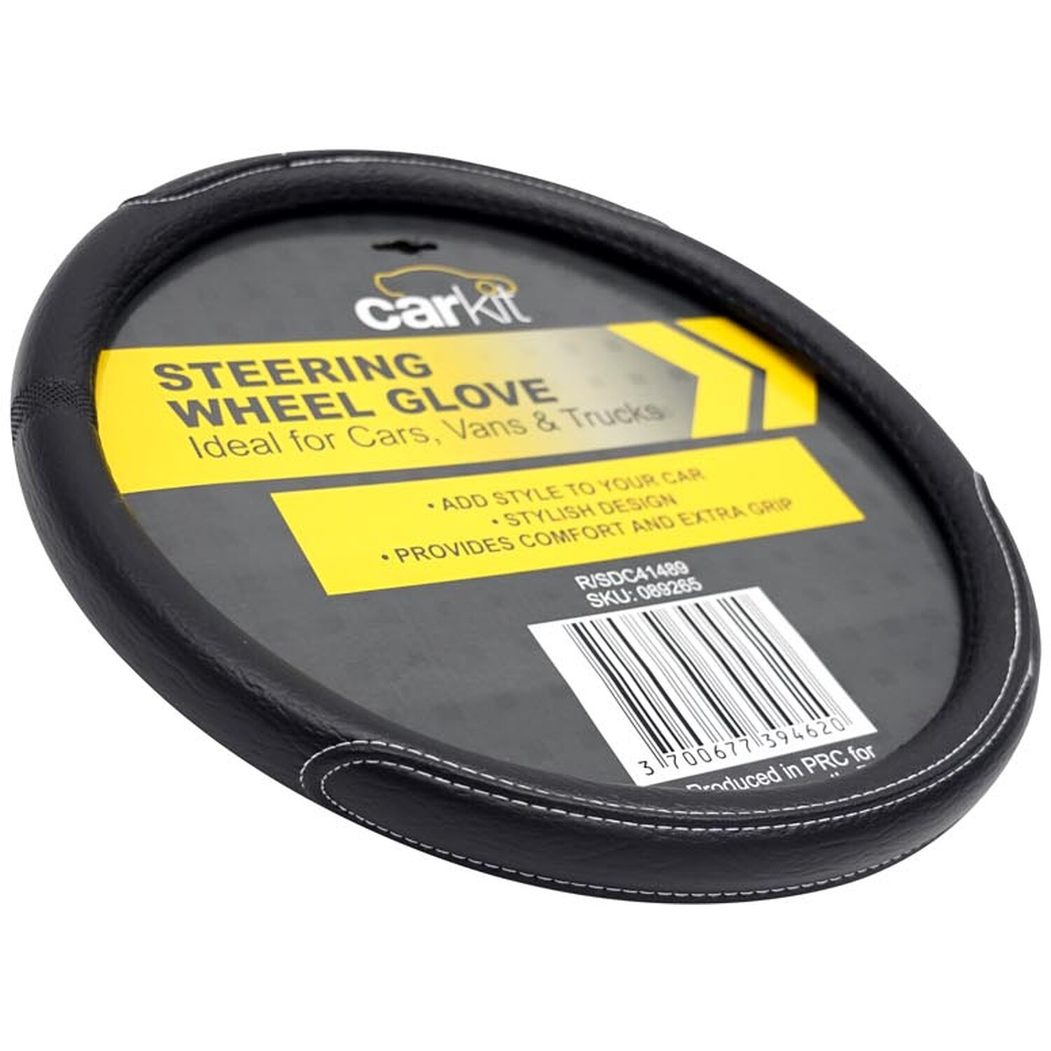 Carkit Steering Wheel Protective Cover - Black Image 2