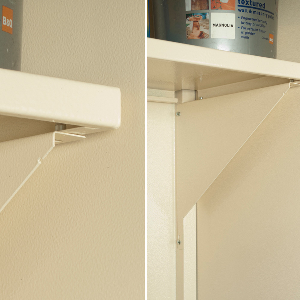 Asgard Annexe Secured by Design 6 x 3ft Double Door Cream Caravan Storage Shed Image 6