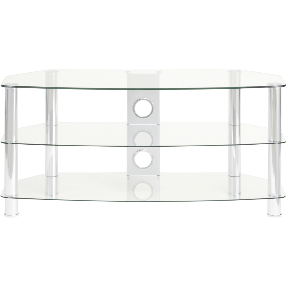 TTAP Vantage 2 Shelf Chrome TV Stand 1050mm Image 3