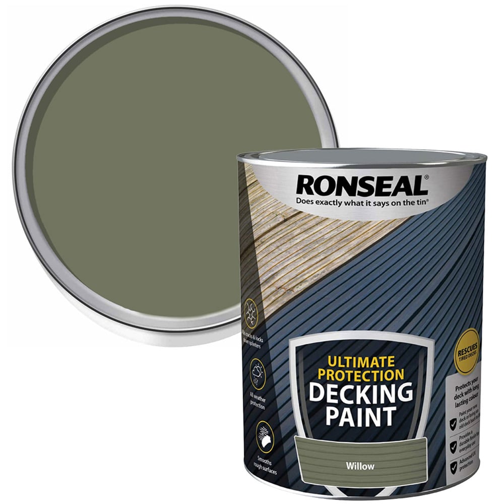 Ronseal Ultimate Protection Willow Decking Paint 5L Image 1
