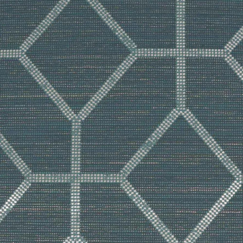 Boutique Asscher Geo Teal Wallpaper Image 3