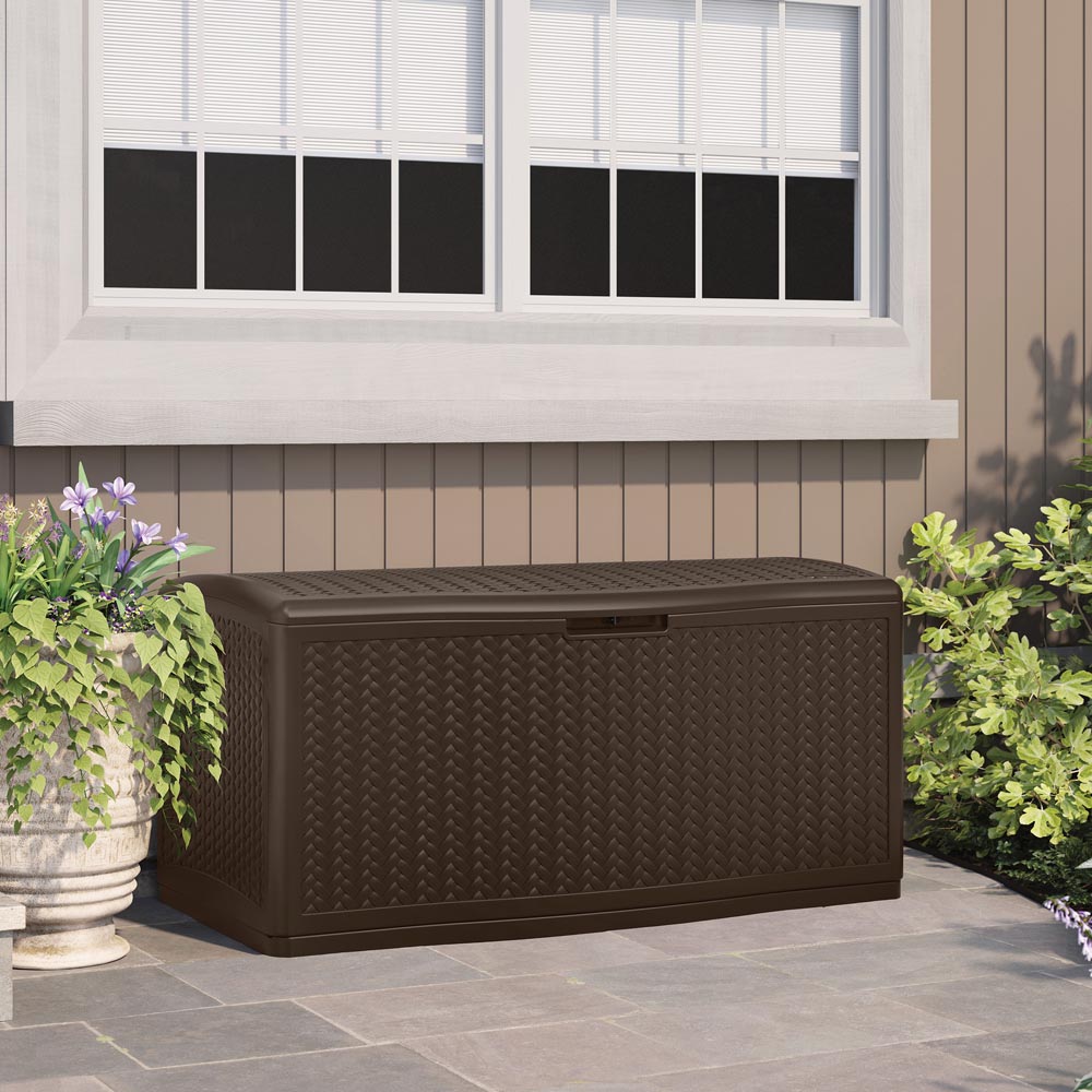Suncast Minnesota 469L Java Brown Storage Box Image 5