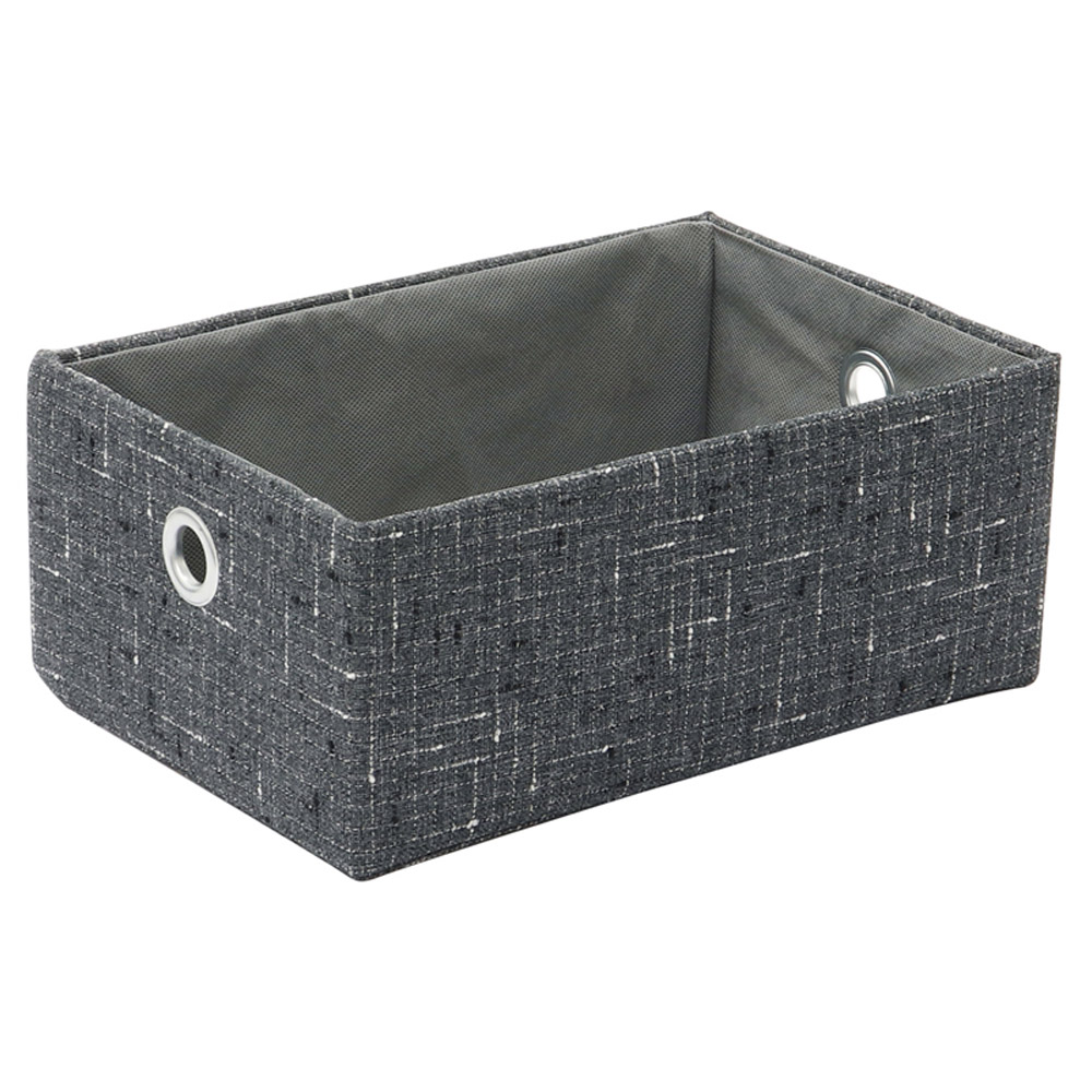 JVL Shadow Rectangular Fabric Storage Baskets 3 Pack Image 5