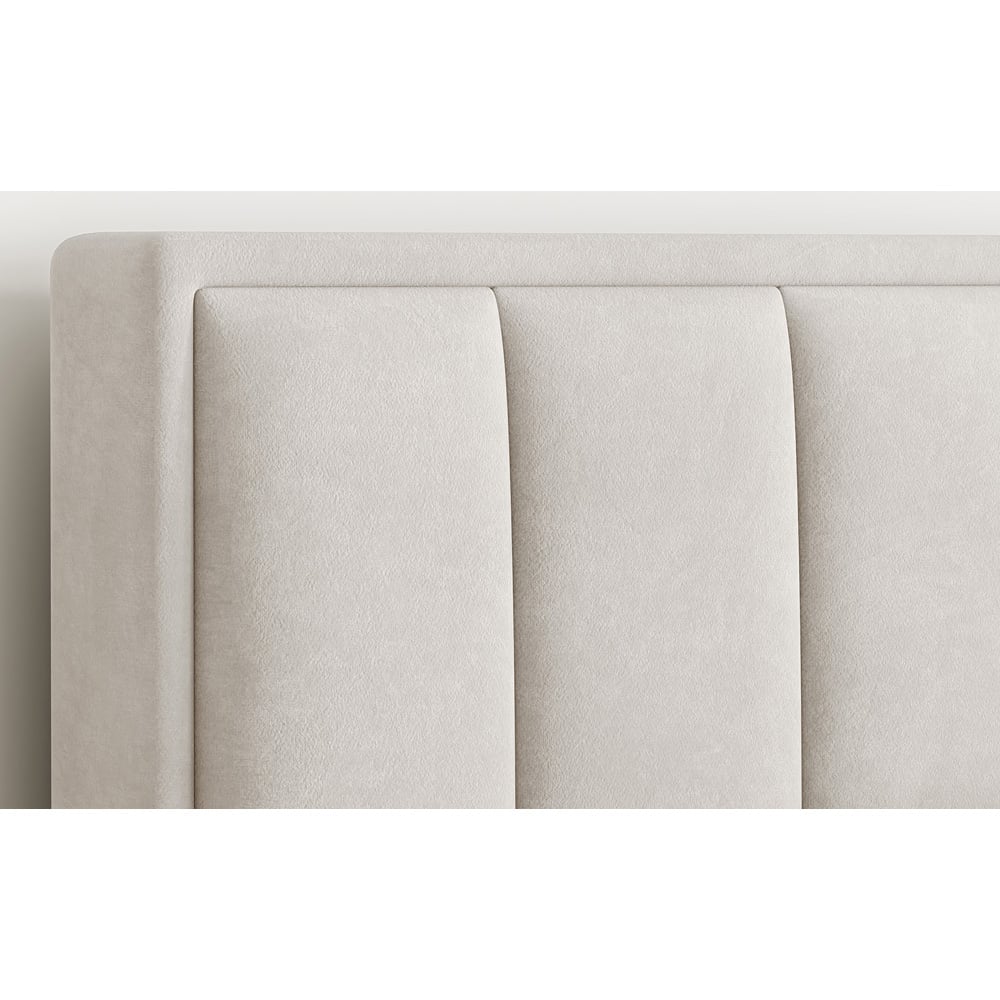 Bedmaster Rhodes Small Double Warmstone Velvet Ottoman Image 7