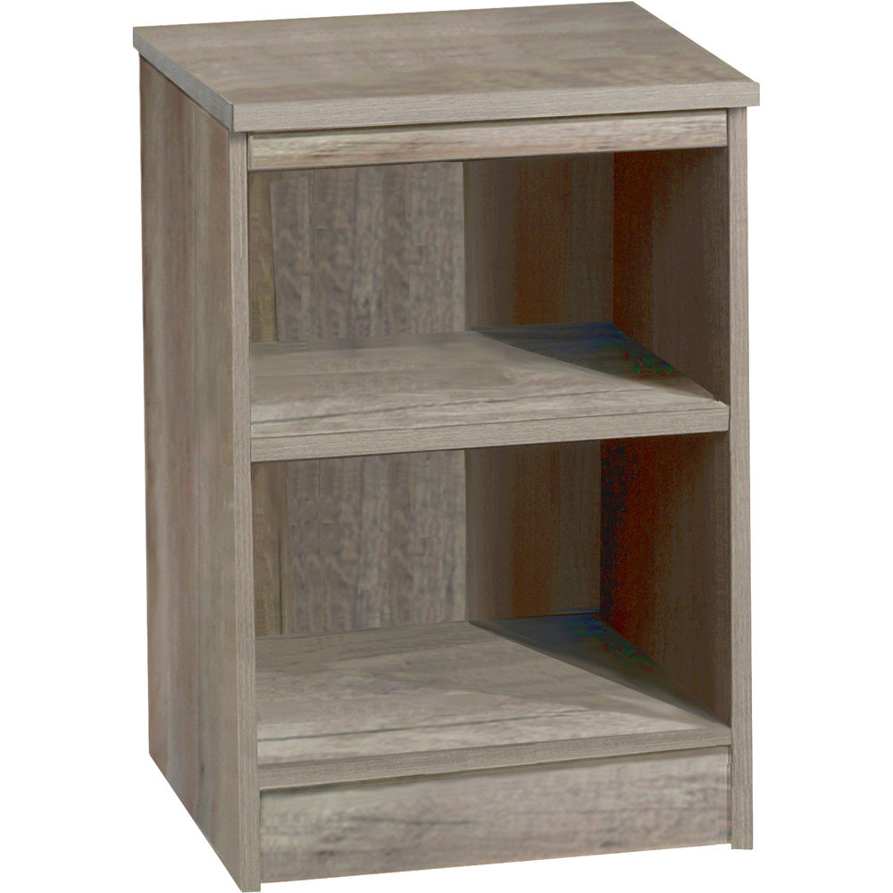 R White Cabinets 2 Shelf Grey Desk Height Bookcase Image 2