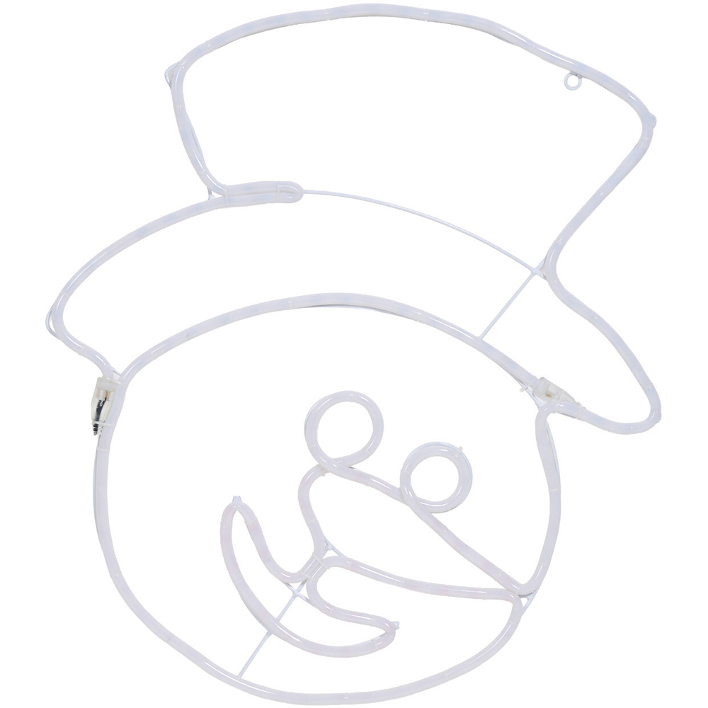 Snowman Shaped Neon Rope Light Image 3