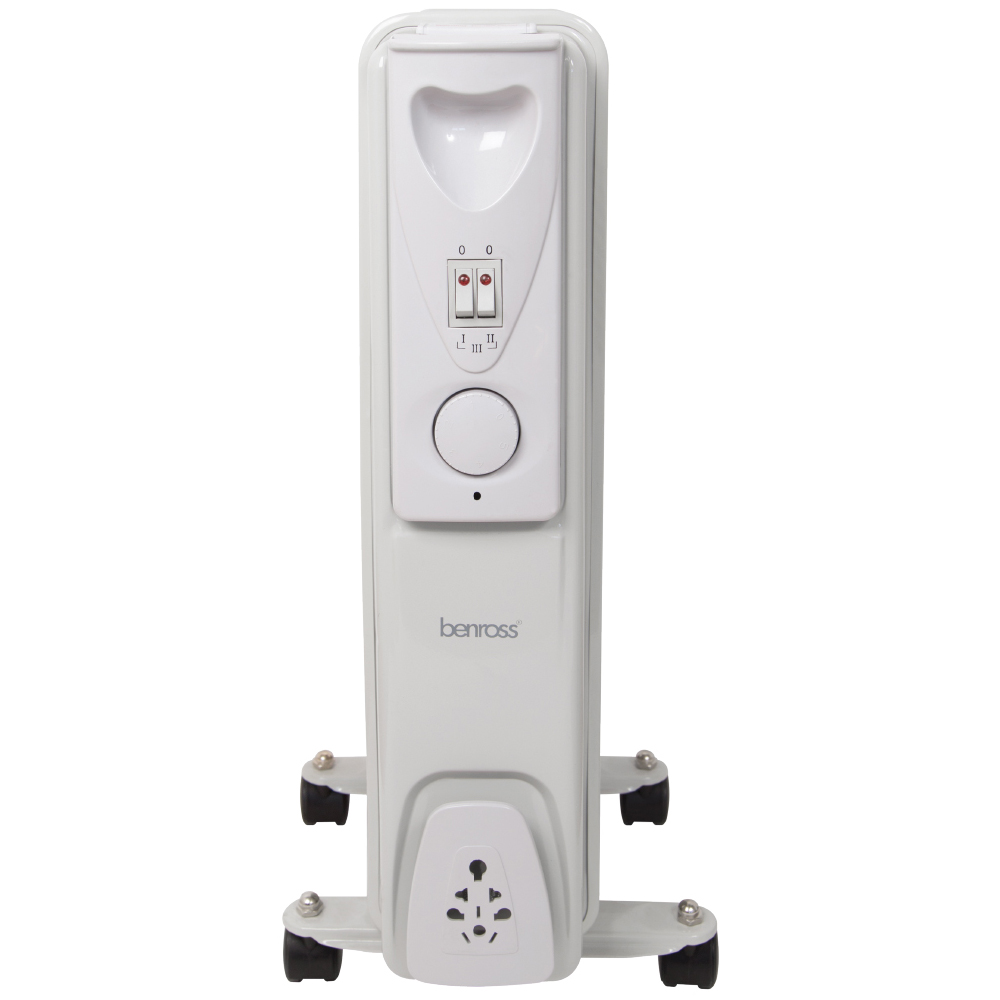 Benross 9 Fin White Oil Filled Radiator 2000W Image 4