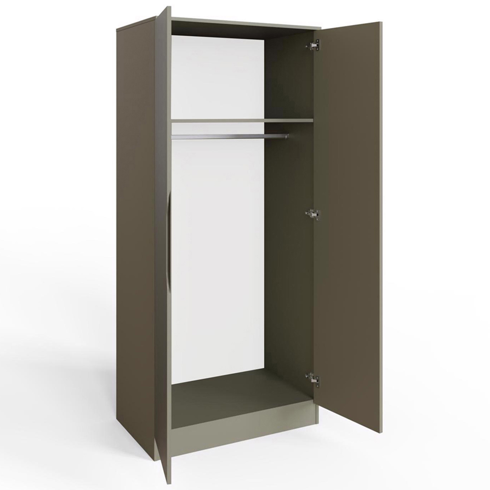 FWStyle Luno 2 Door Green Modern Wardrobe Image 3