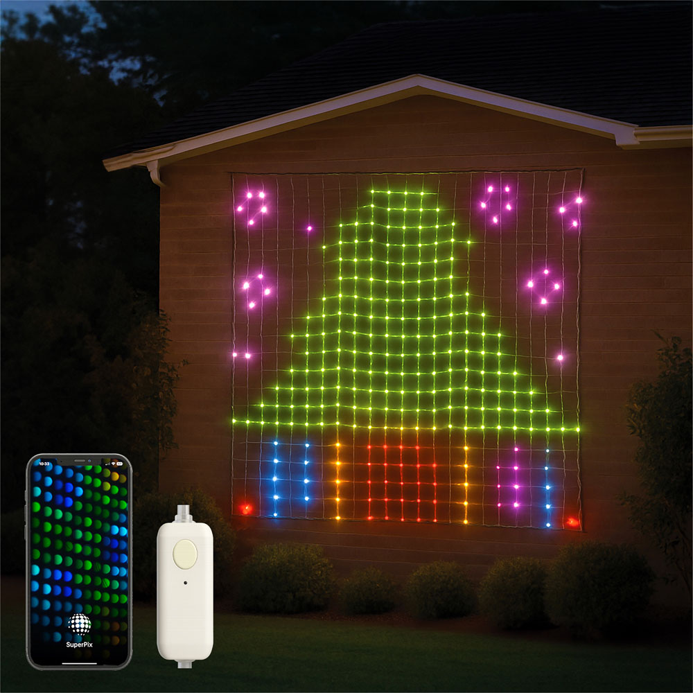 Xmas Haus RGB LED Smart Mesh Net Light 1.8 x 1.8m Image 2