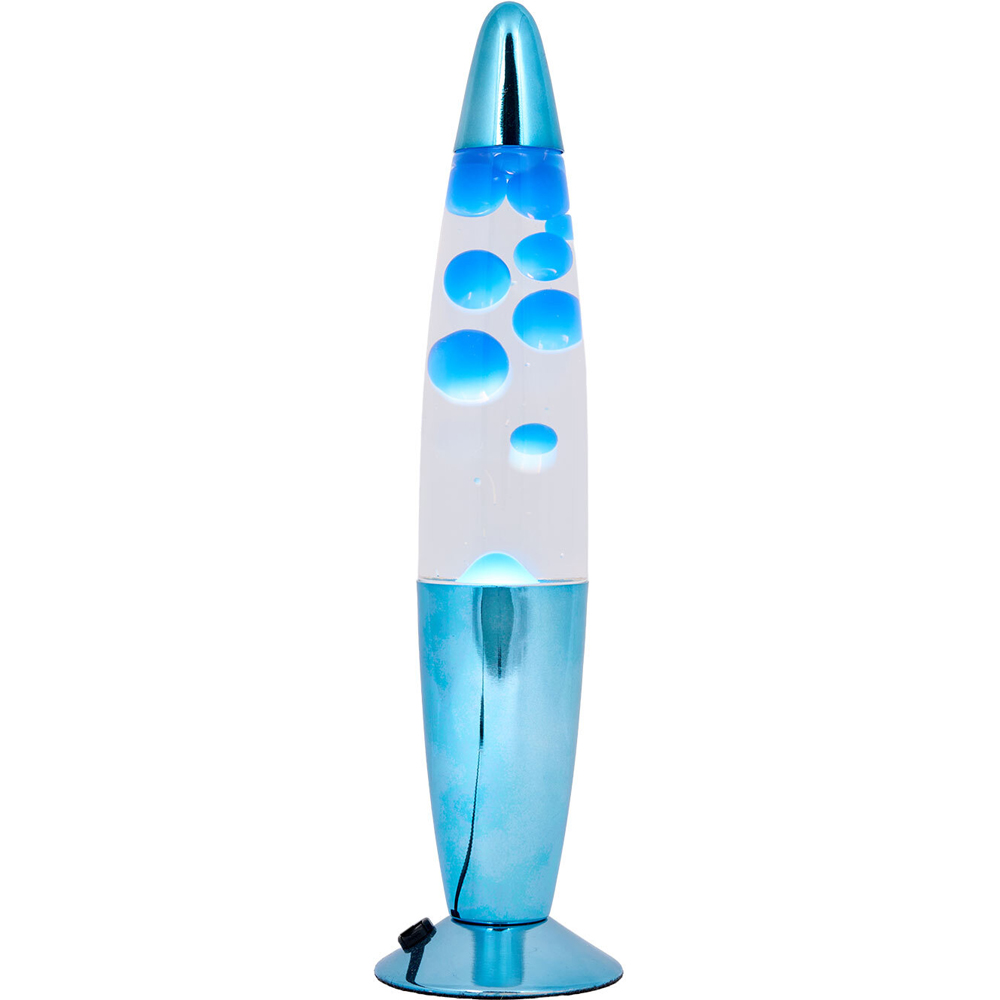 Chrome Lava Lamp Blue Image 4