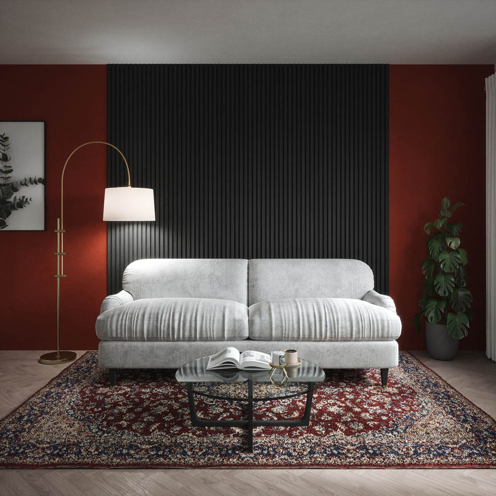 Kraus Easy Living Slate Grey Acoustic Slat Wall Panel 240 x 60cm 5 Pack Image 2