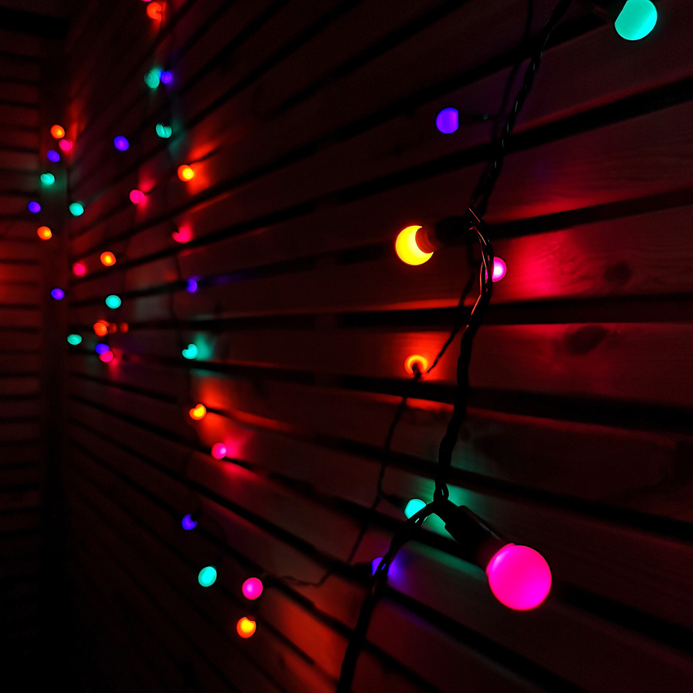Samuel Alexander 100 Rainbow LED Pearl Berry Multi-Function Green String Light 10m Image 8