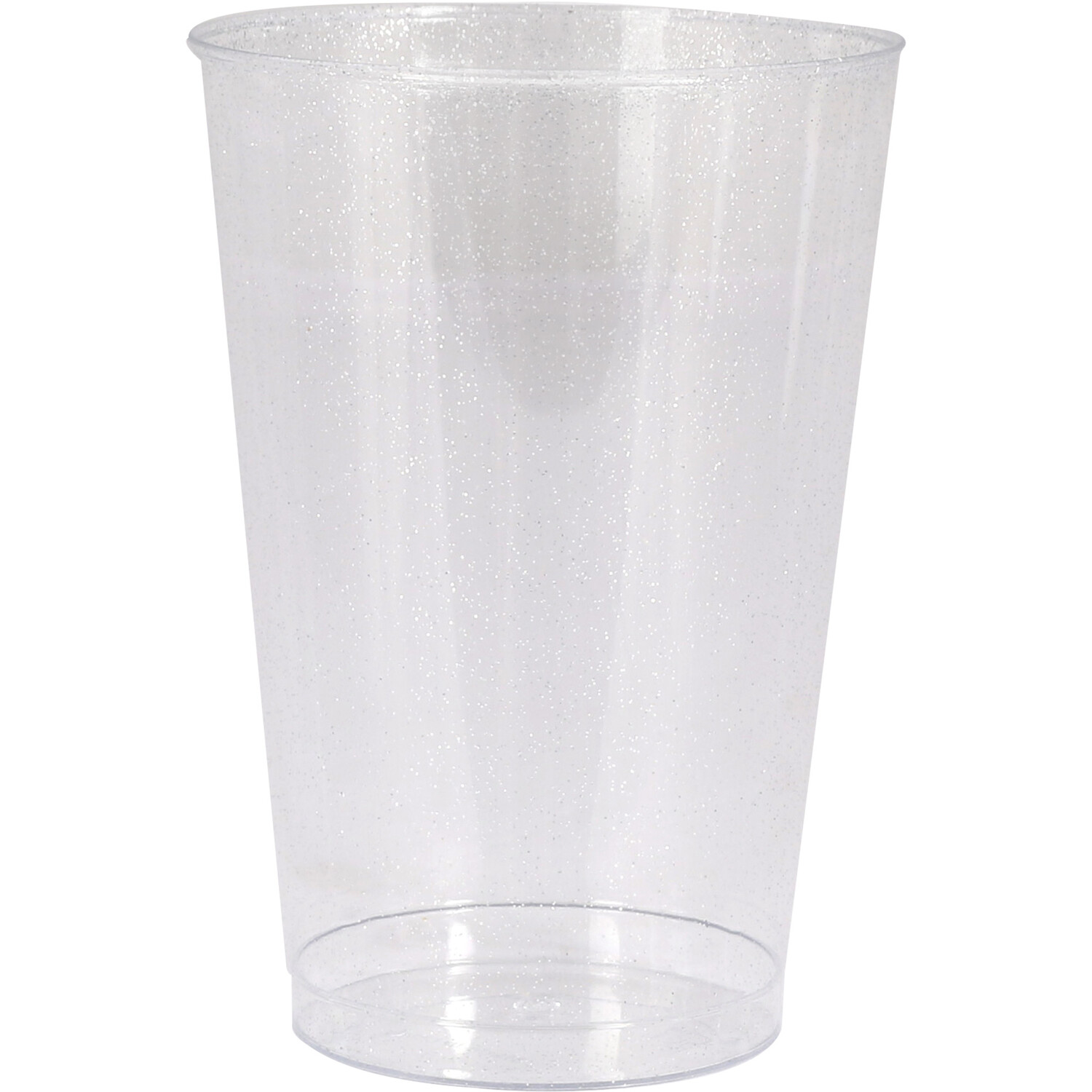 Pack of 8 Silver Sparkle Tumblers - Silver Image 2