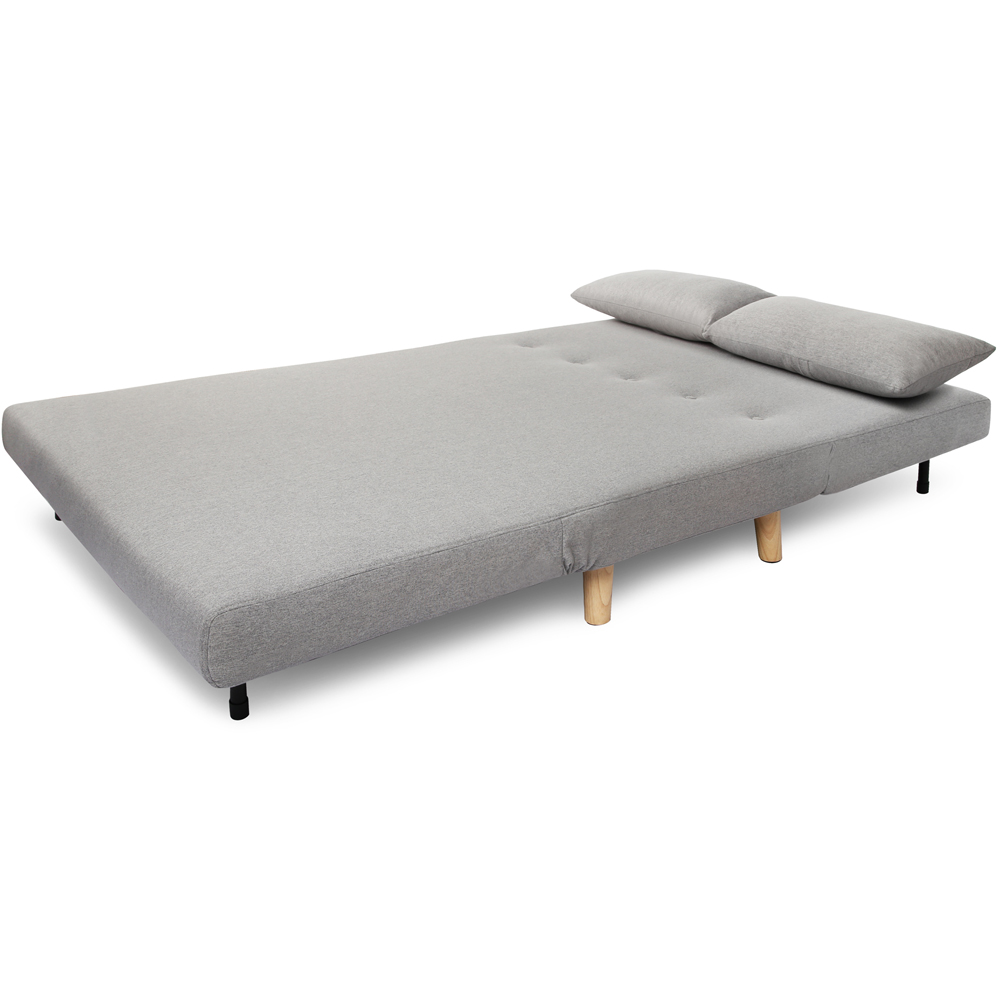 Aurora Double Sleeper Grey Linen Sofa Bed Image 5