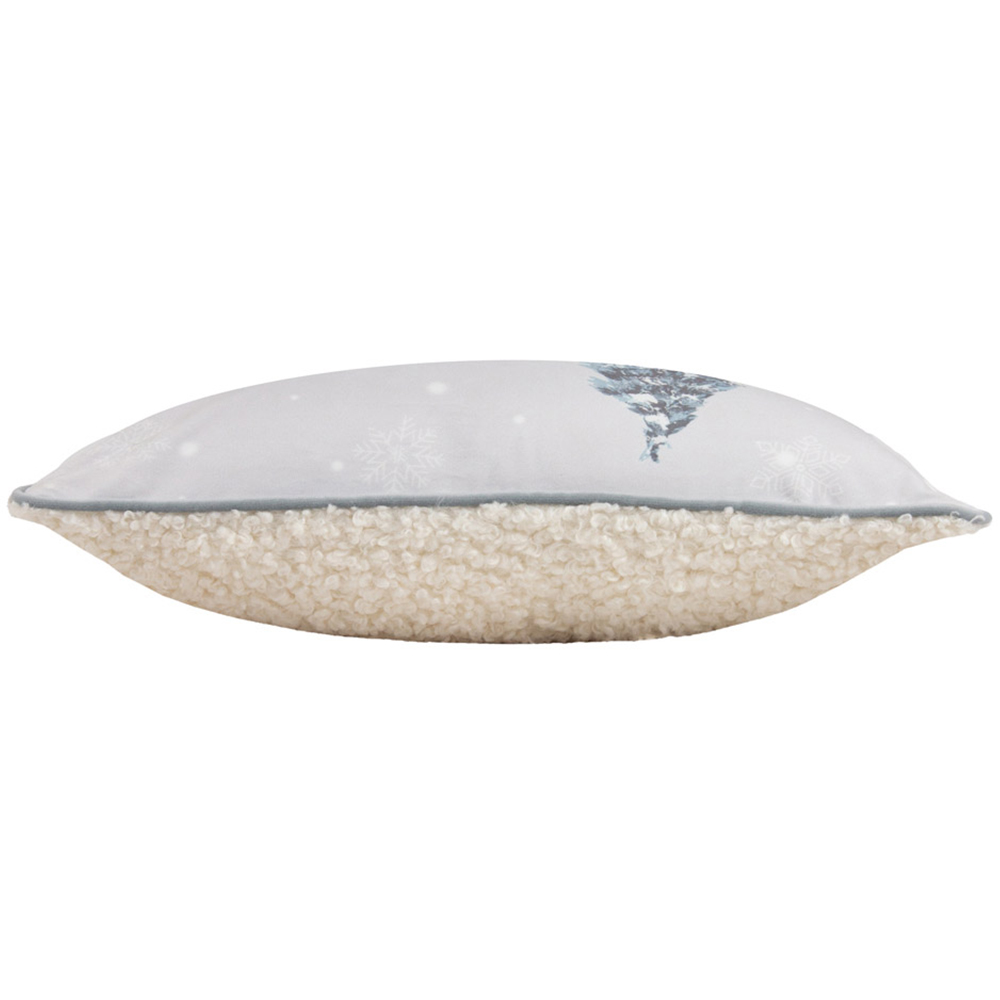 furn. Arcticus Blue Polar Bear Fleece Cushion Image 4