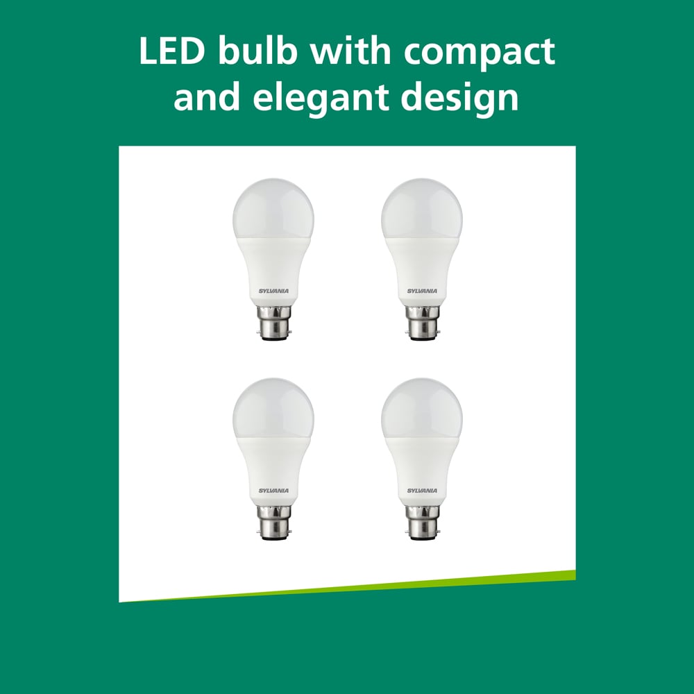 Sylvania 4 Pack ToLEDo GLS Warm White B22 13W LED Bulb Image 7