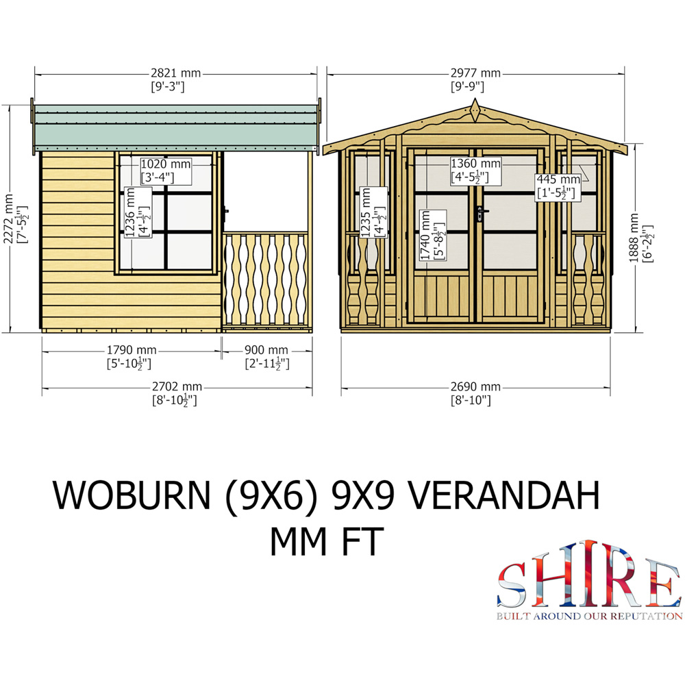 Shire Woburn 9 x 9ft Shiplap Garden Shed Image 9