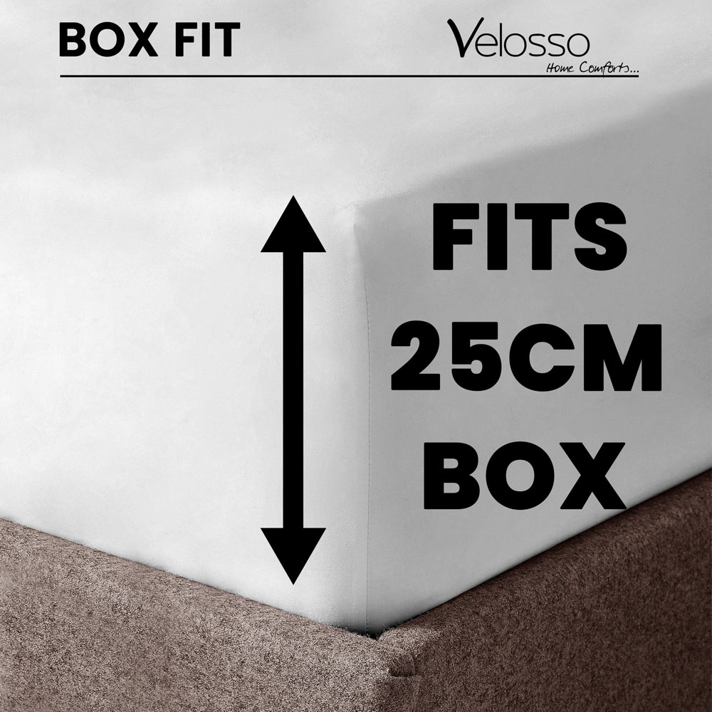 Velosso Microfibre Single White Fitted Sheet Image 5