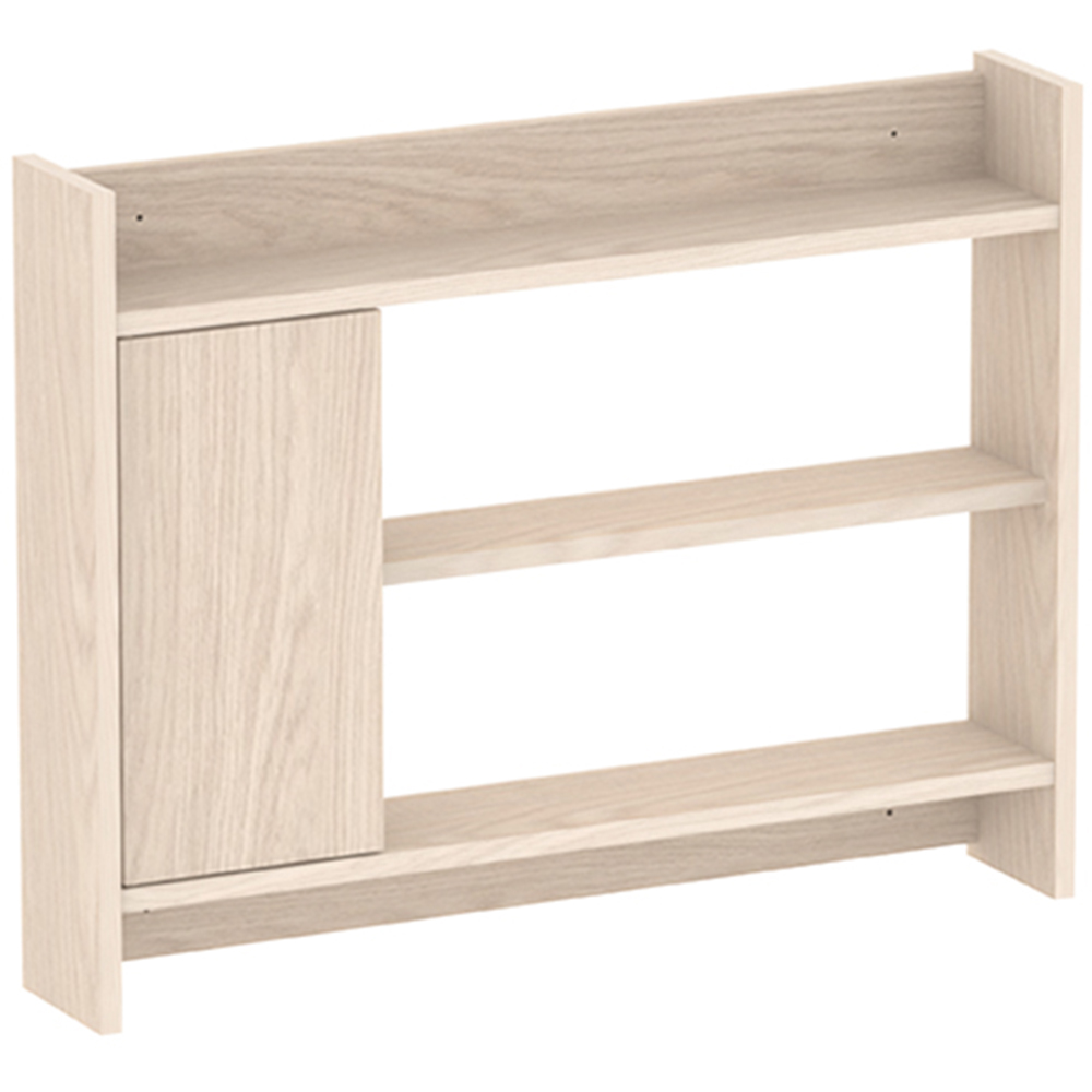 Decortie Fleet Sonoma Oak 3 Shelf Wall Unit with Cupboard Image 2