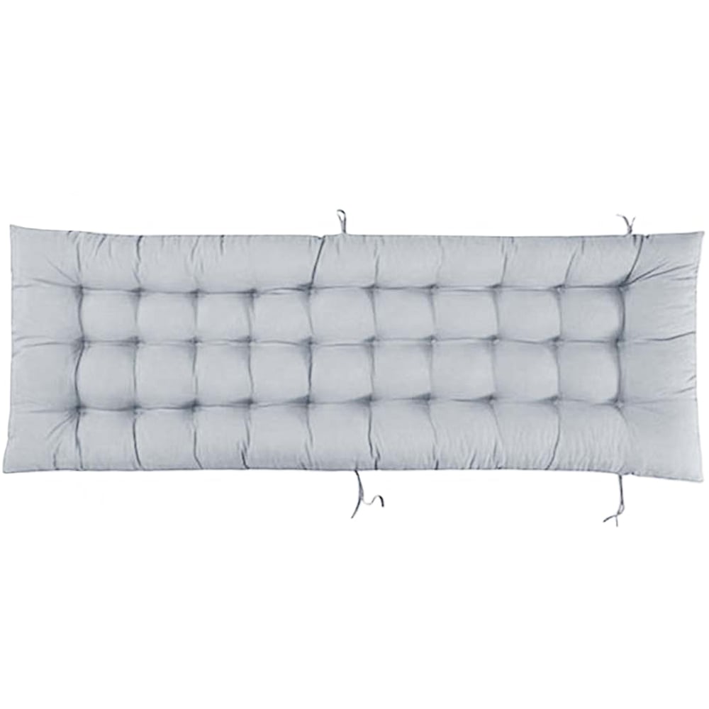 Living and Home Grey Sun Lounger Cushion 50cm Image 1