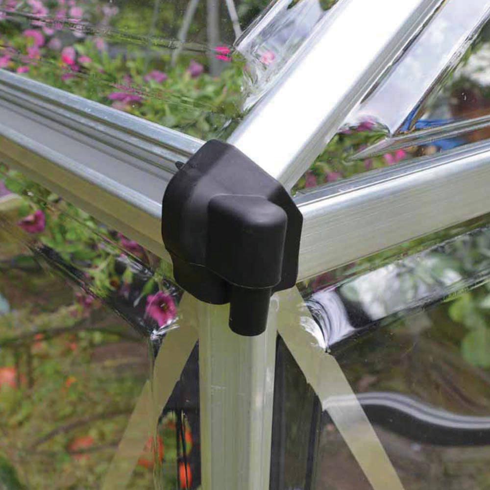 Palram Canopia Harmony Silver Polycarbonate 6 x 10ft Greenhouse Image 4