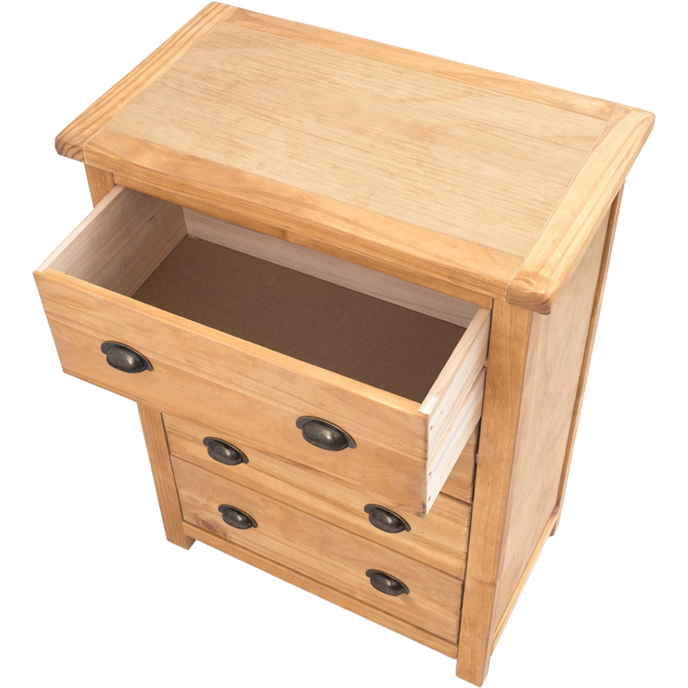 Cabinet Bits Lugo 4 Drawer Antique Wax Brass Cup Handle Chest of Drawers Image 5