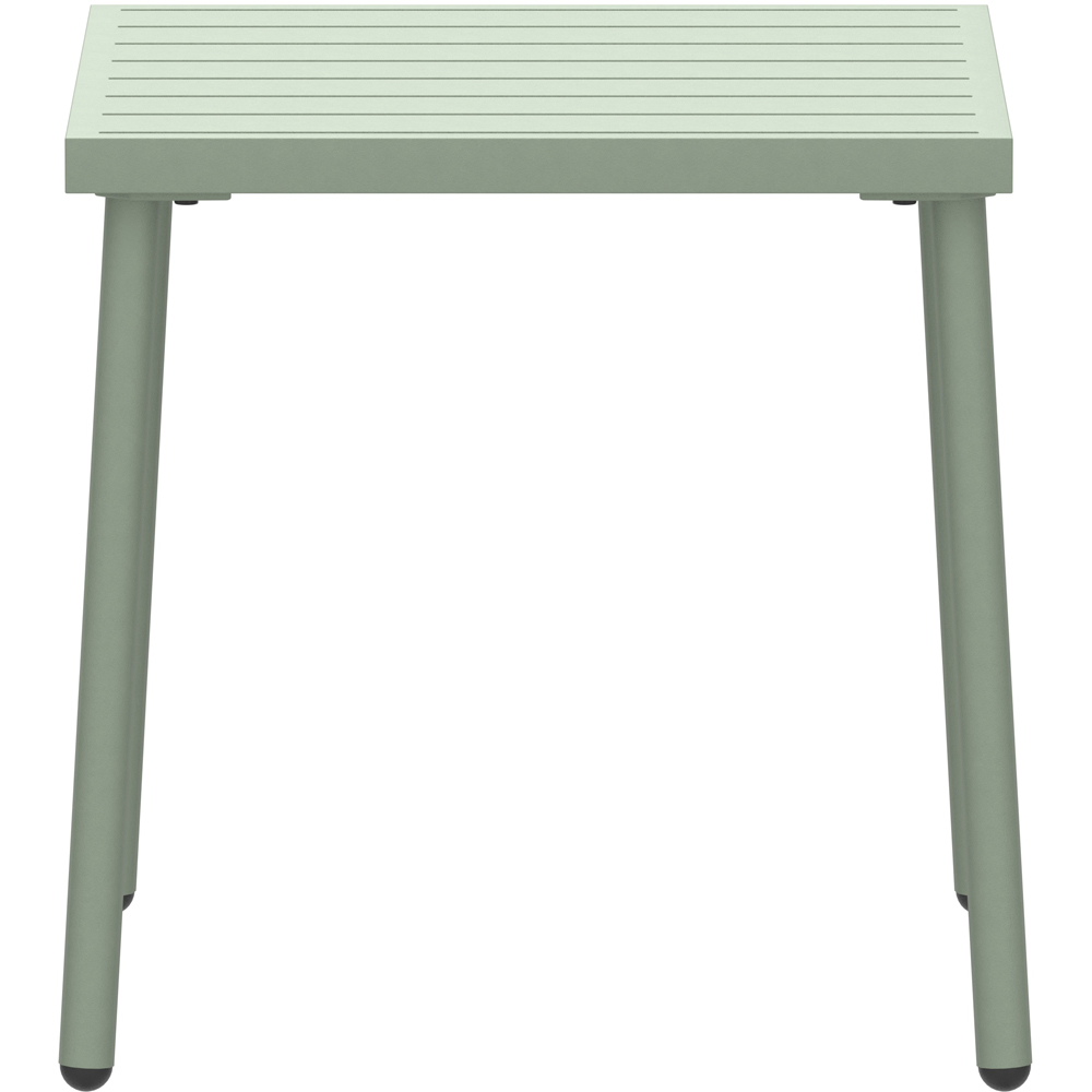 Charles Bentley Porto 2 Seater Green Stripe Olefin Fabric Garden Bistro Set Image 6