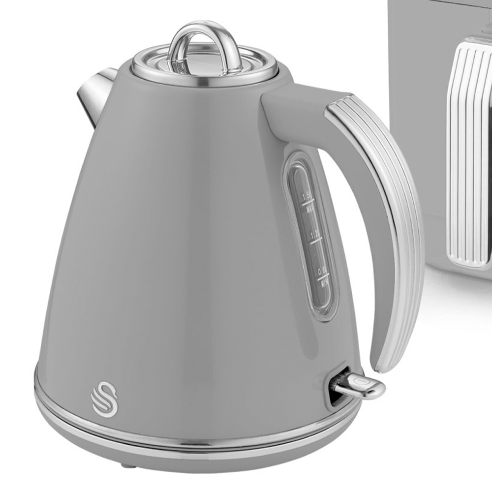Swan Retro EEJB262 Grey 8L Air fryer with 4 Slice Toaster and 1.5L Kettle Set Image 2