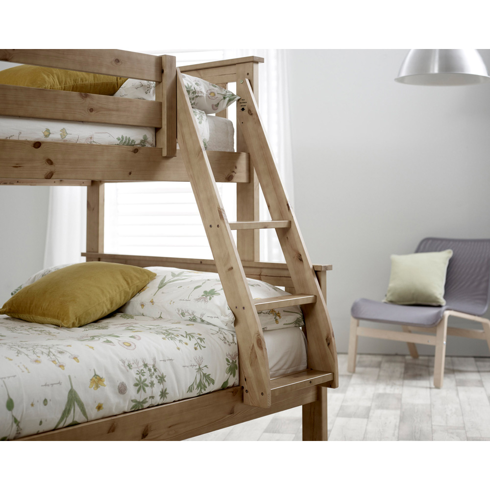 Bedmaster Carra Triple Sleeper Pine Wood Bunk Bed with Pocket Mattresses Image 2