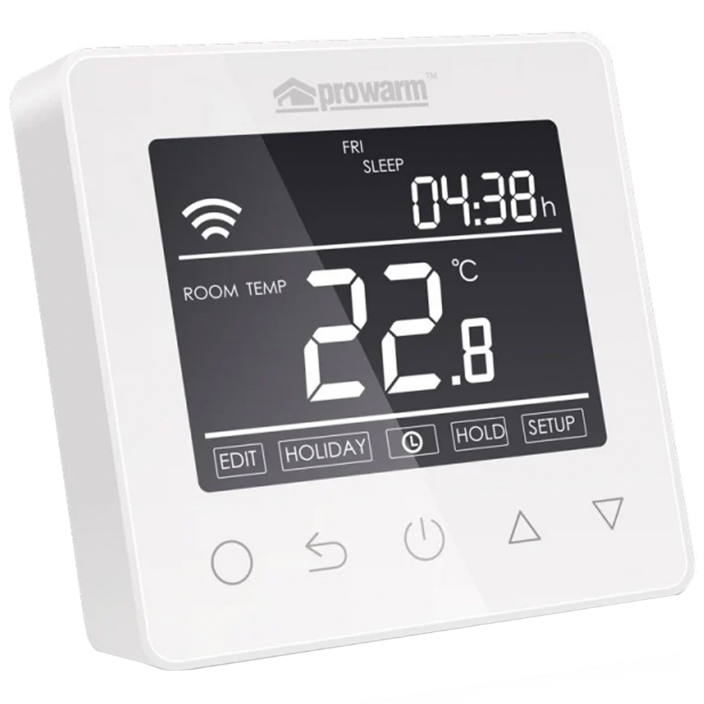 ProWarm ProTouch E White WiFi Electric Smart Thermostat Image 1