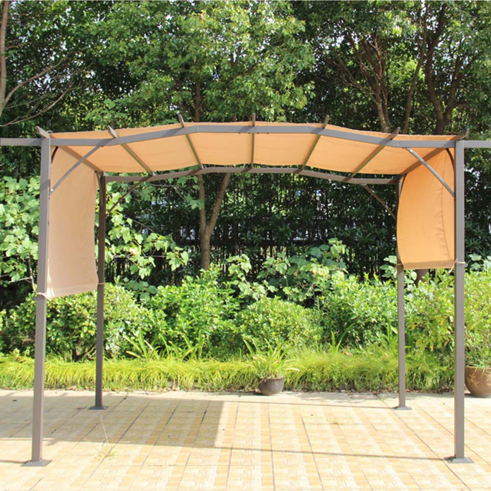 Amir 2.7 x 3.6m Brown Metal Royalcraft San Remo Pergola Image 3