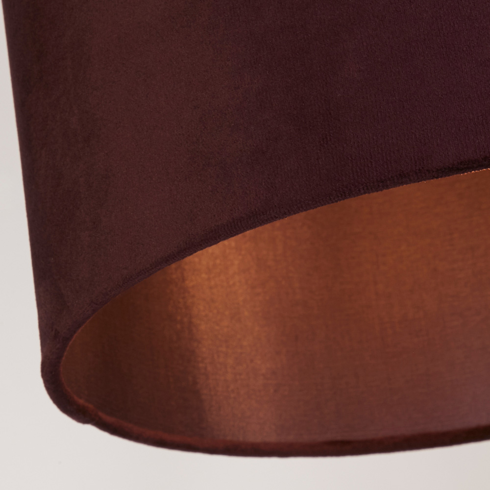 Lighting Collection Calista Velvet Plum Ceiling Shade Image 4