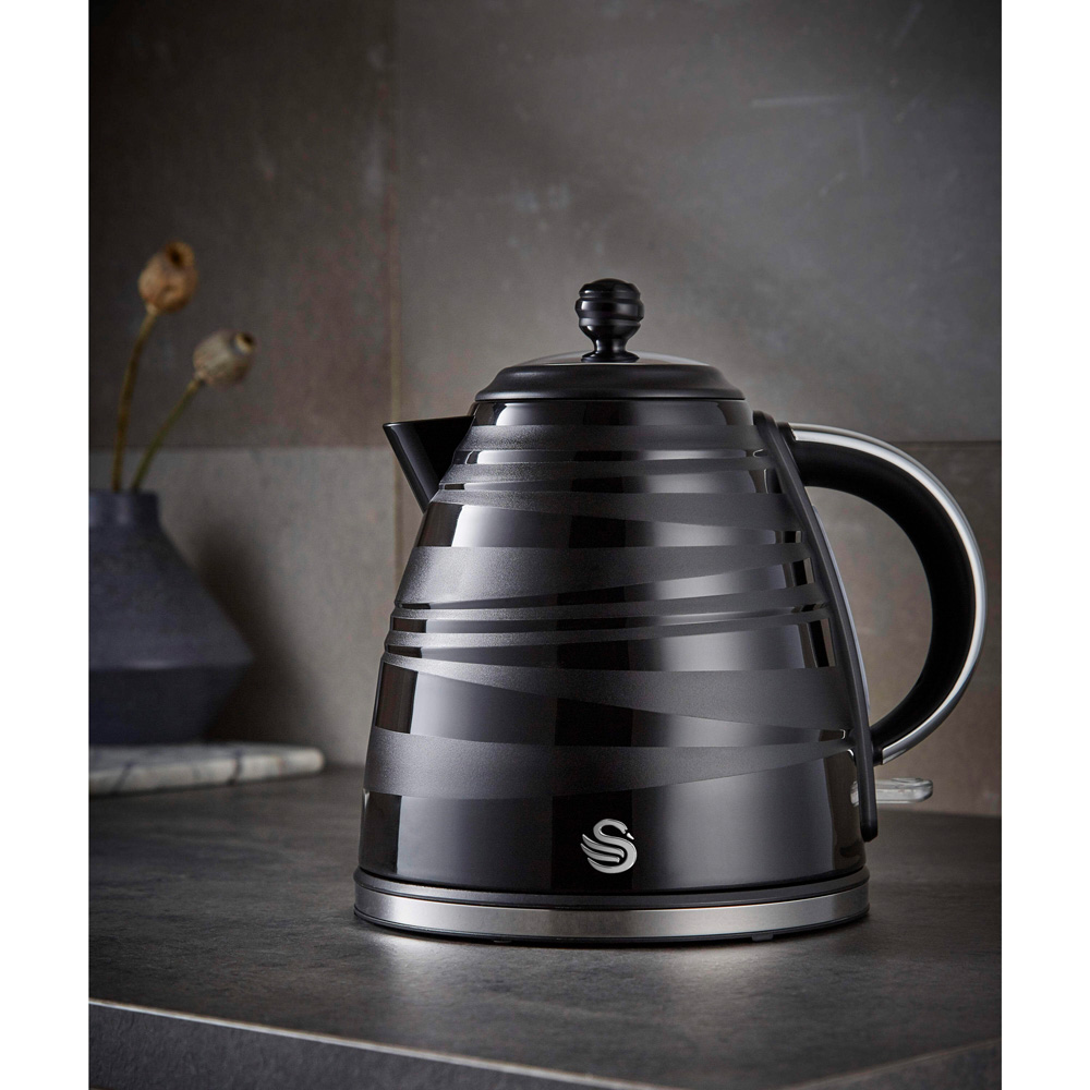 Swan Symphony EEJB217 Black 2 Slice Toaster with 1.7L Kettle and 700W Microwave Set Image 6