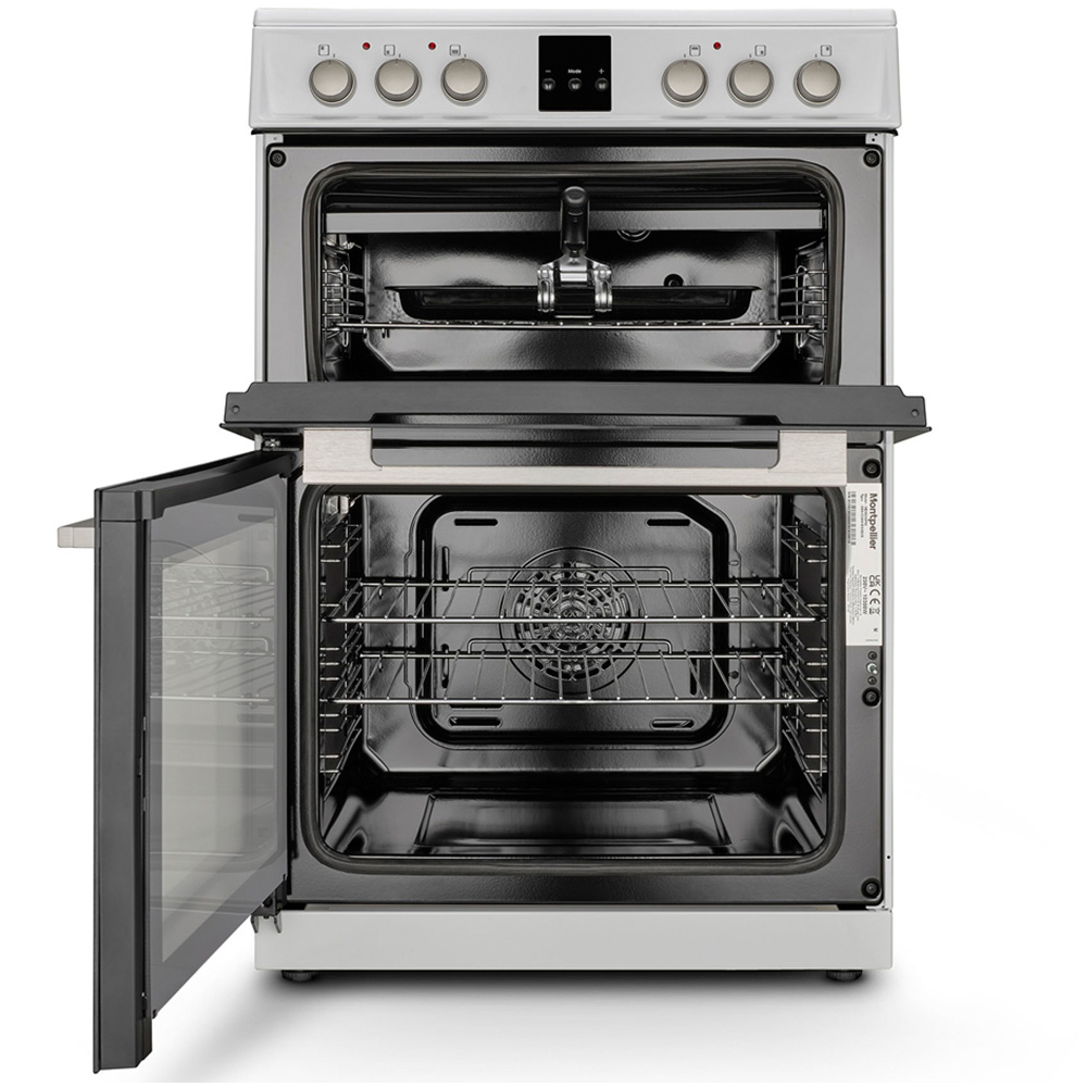 Montpellier MDOC60FW White Wide Ceramic 39L Double Cooker Image 3