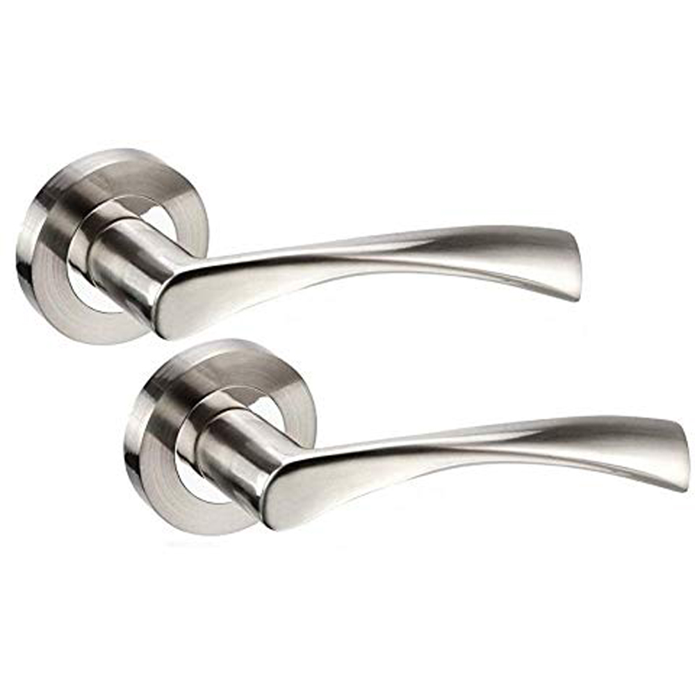 Golden Grace Dual Chrome Astrid Modern Handles Set 7 Pack Image 3