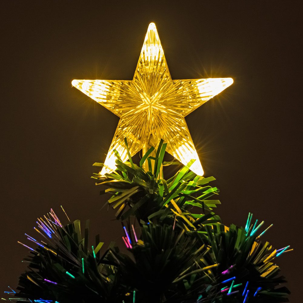 The Christmas Centre Warm White LED Green Fibre Optic Artificial Xmas Tree 2ft Image 3