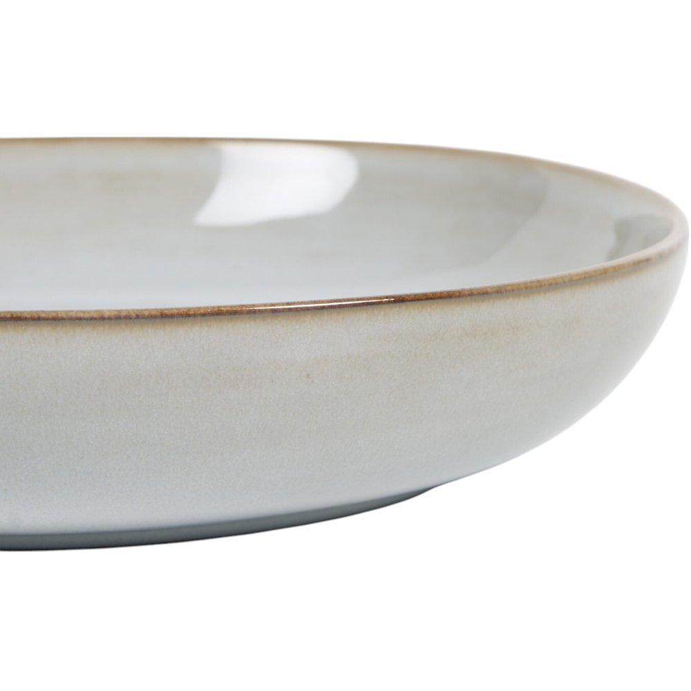 Quartz Reactive Glaze Cereal Bowl - White Image 4