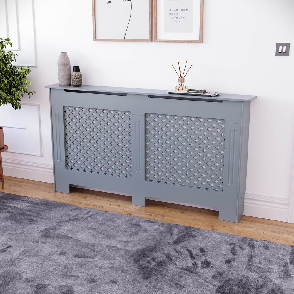Vida Designs Oxford Grey Radiator Cover Large Image 6